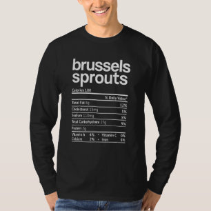 Camiseta Fatos Nutricionais de Couve-flor de Bruxelas Dia