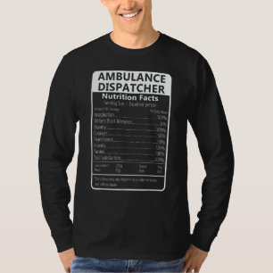 Camiseta Fatos Nutricionais de Despachante de Ambulância Sa