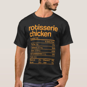 Camiseta Fatos Nutricionais de Frango na Rotisseria Ação de
