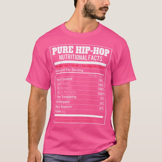 Camiseta Fatos Nutricionais De Hip Puro - Salto De Hip Engr (Frente)