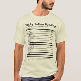 Camiseta Fatos Nutricionais de Pudim com Toffee Sticky