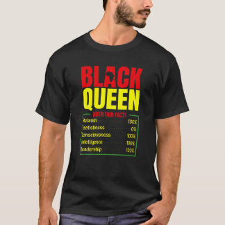 Camiseta Fatos Nutricionais De Uma Rainha Negra