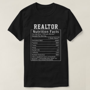 Camiseta Fatos Nutricionais Divertidos para Corretor de Imó