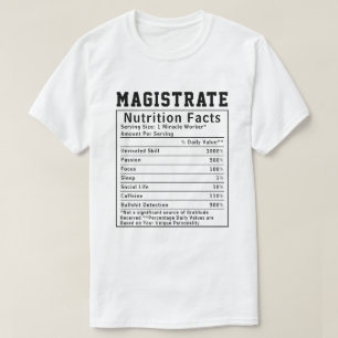 Camiseta Fatos Nutricionais Divertidos para Magistrado Pres