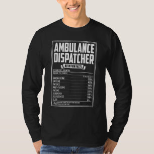 Camiseta Fatos Nutricionais do Despachante de Ambulância