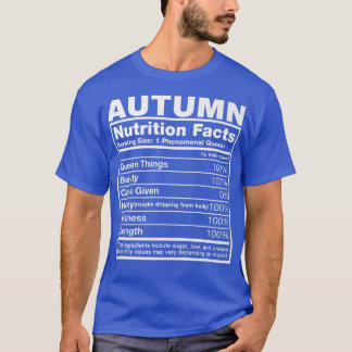 Camiseta Fatos Nutricionais do outonoNome do outono Anivers