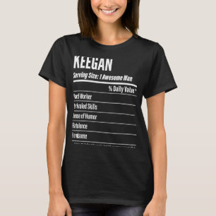 Camiseta Fatos Nutricionais Keegan Servindo Calorias de Tam