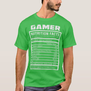 Camiseta FATOS NUTRICIONAIS PARA JOGOS Legal Jogo Fu