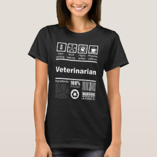 Camiseta Fatos Nutricionais Veterinários Para Veterinários