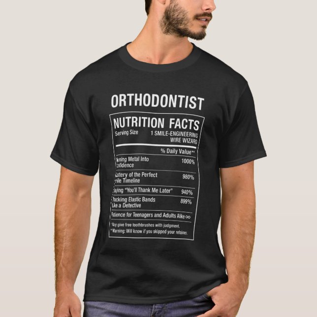 Camiseta Fatos sobre Ortodontista (Frente)