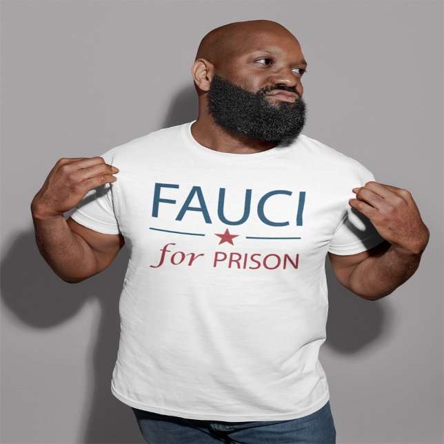 Camiseta Fauci Para O Slogan Anti Fauci Da Prisão (Criador carregado)