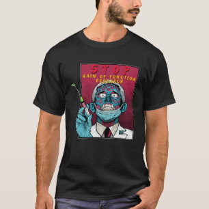 Camiseta Fauci Pare Mandato de Vacina Prisão Fauci Meu Corp