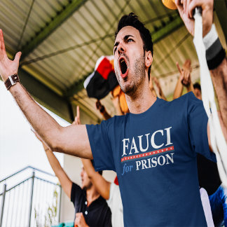 Camiseta Fauci Pela Prisão Anti Fauci