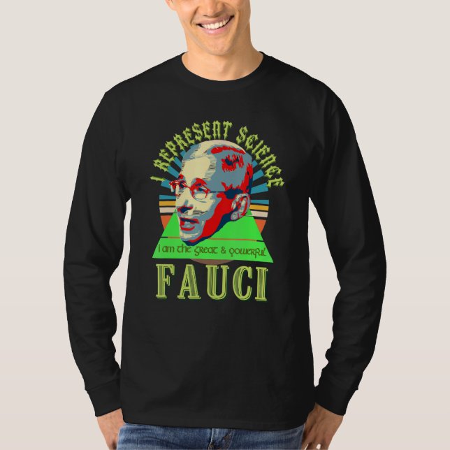 Camiseta Fauci Representa Máscara Anti-Liberal F (Frente)