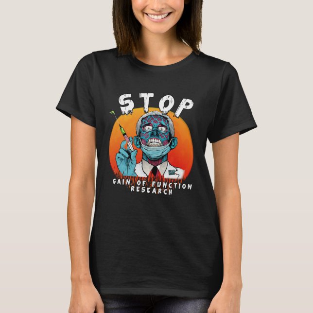 Camiseta Fauci Stop Vaccine Mandate Arrest Fauci My Body Va (Frente)