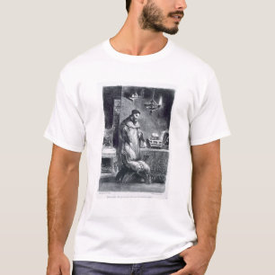Camiseta Faust em seu estudo, do Faust de Goethe, 1828, (IL