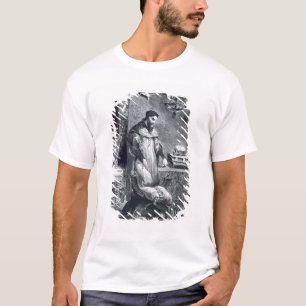 Camiseta Faust em seu estudo, do Faust de Goethe, 1828, (IL
