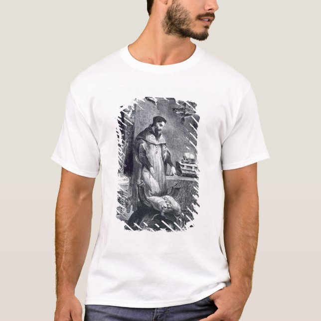 Camiseta Faust em seu estudo, do Faust de Goethe, 1828, (IL (Frente)