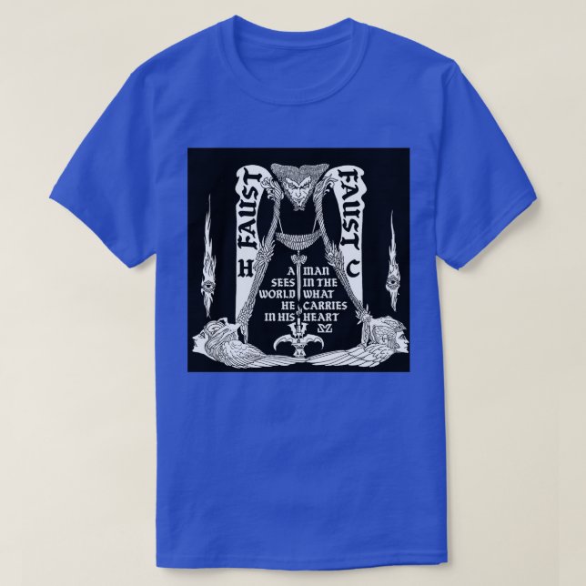 Camiseta Fausto por Goethe (Frente do Design)