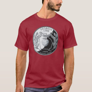 Camiseta Faux Georgia State Quarter