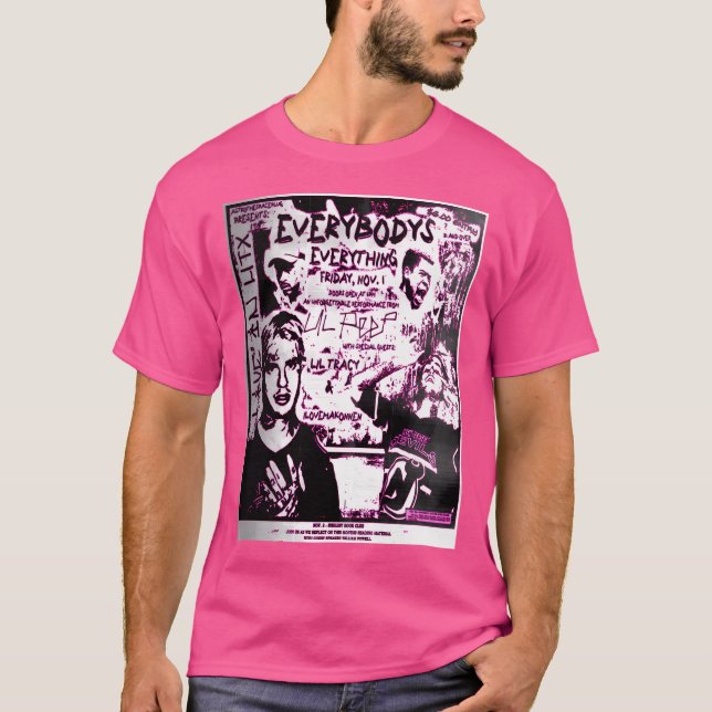 Camiseta Faux Lil Peep Punk Poster (Frente)