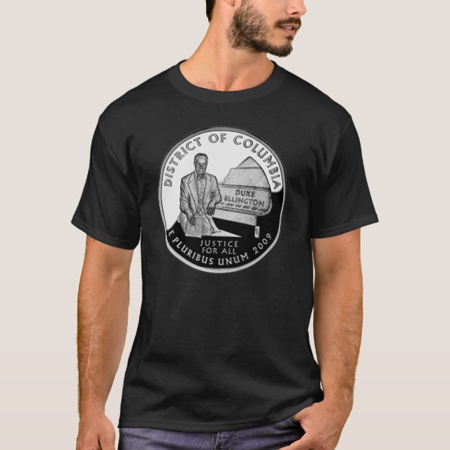 Camiseta Faux Washington District of Columbia Quarter (Frente)