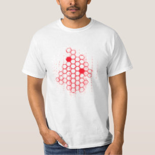Camiseta Favo de mel futurista