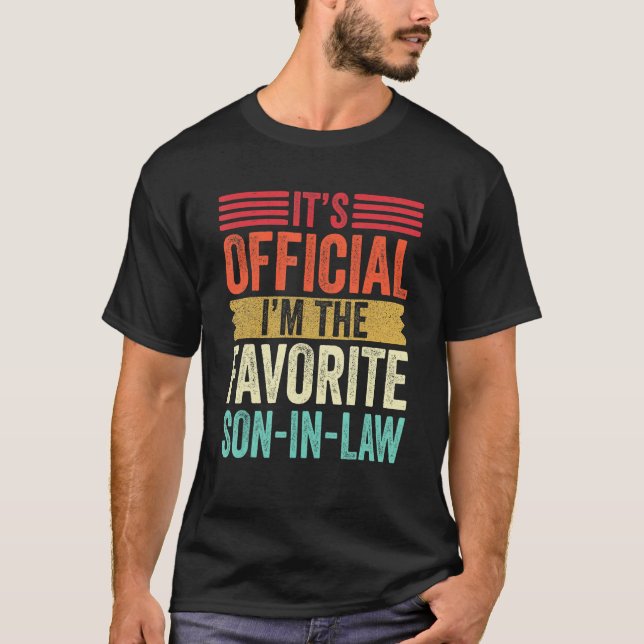 Camiseta Favorite Child Son In Law Retro Funny Family Adult (Frente)