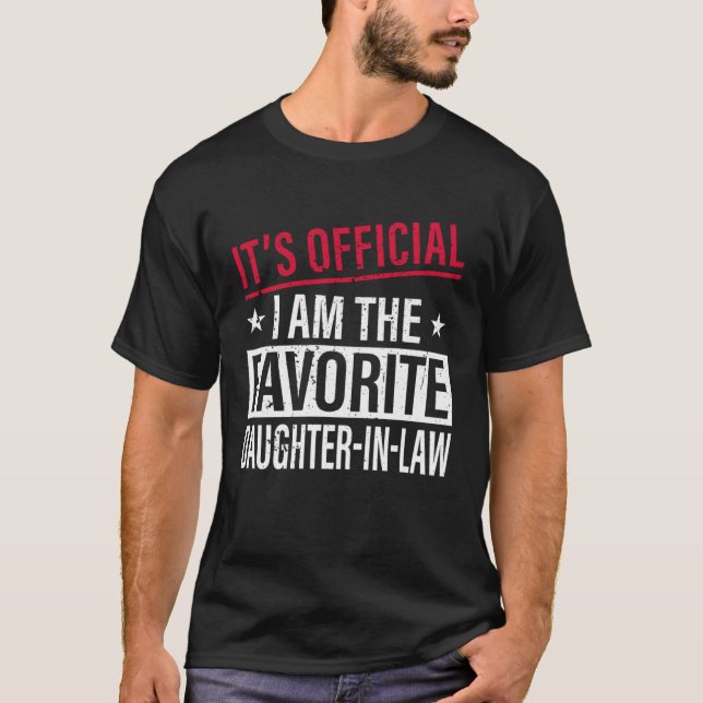 Camiseta Favorite Daughter In Law From Mother In Law Or Fat (Frente)