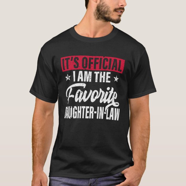 Camiseta Favorite Daughter In Law From Mother In Law Or Fat (Frente)