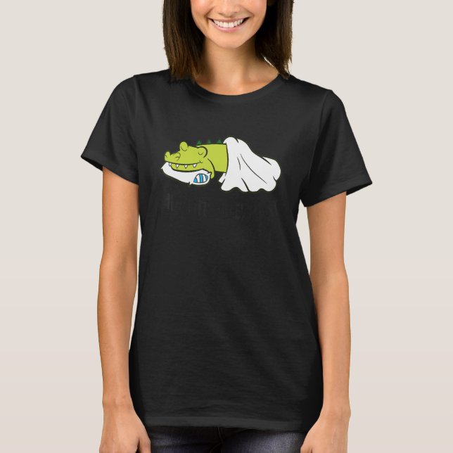 Camiseta Favorite Sleep Cute Alligator Pajama (Frente)