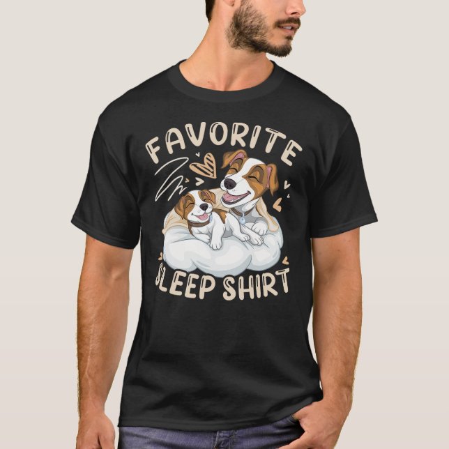 Camiseta Favorite Sleep Shirt, Jack Russell Terrier with Pu (Frente)