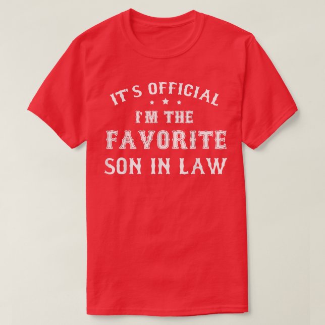 Camiseta Favorite Son in Law Funny Gift from Father Mother  (Frente do Design)