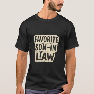 Camiseta Favorite Son In Law Funny Ransom Note Paper Cutout