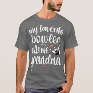 Camiseta Favorito Bowler Me Chama Avó Boliche