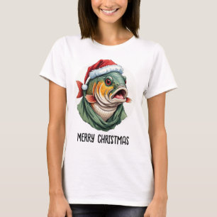 Camiseta Favoritos Engraçados de Natal Animal - Carpa 1