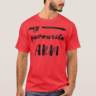 Camiseta Favourite left arm black font