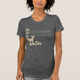 Camiseta Fawn Floral Girl Baby Shower