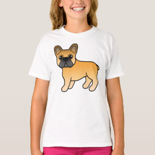 Camiseta Fawn French Bulldog Cachorro de Cartoon