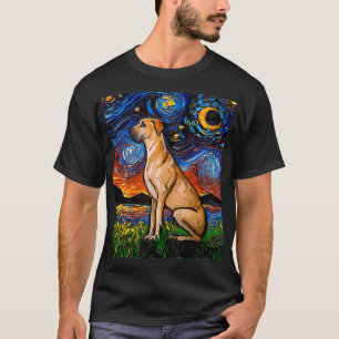 Camiseta Fawn Great Dane Starry Night
