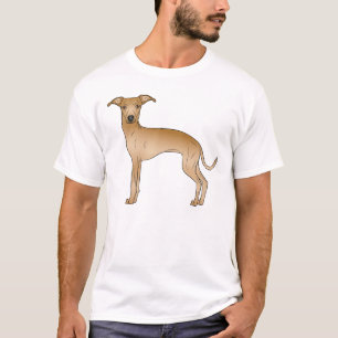 Camiseta Fawn italiano Greyhound Cão Design