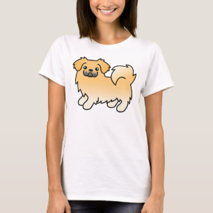 Camiseta Fawn Tibetan Spaniel Cute Cartoon Dog