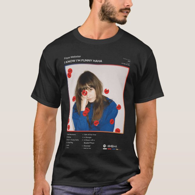 Camiseta Faye Webster I Know Im Funny haharacklist Album gi (Frente)