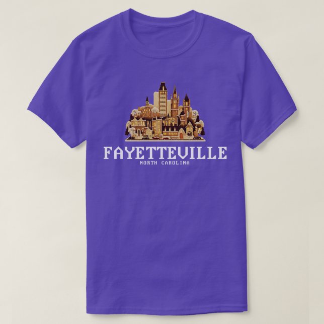 Camiseta Fayetteville North olina (Frente do Design)