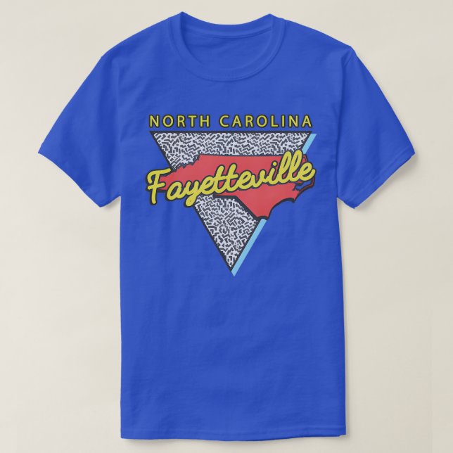 Camiseta Fayetteville North olina Triangle Nc City 8 (Frente do Design)