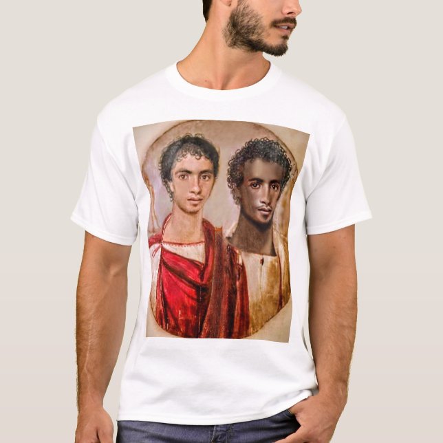 Camiseta Fayum Amante do período romano Egito minha interpr (Frente)
