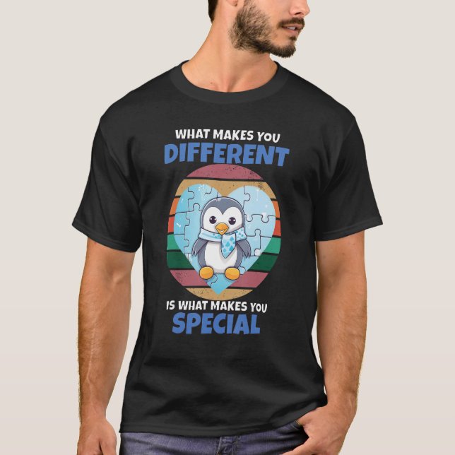 Camiseta Faz com que você tenha um pinguim especial, um Que (Frente)