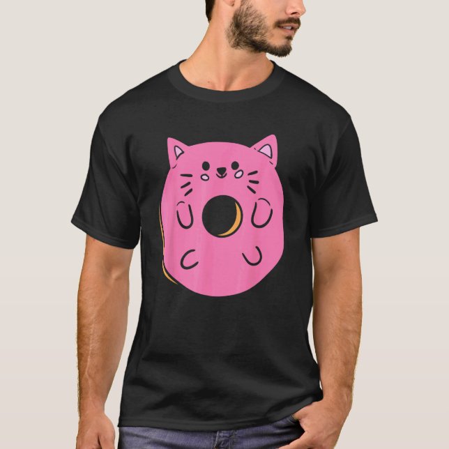 Camiseta Fazedor de Donut de Massa de Gato (Frente)