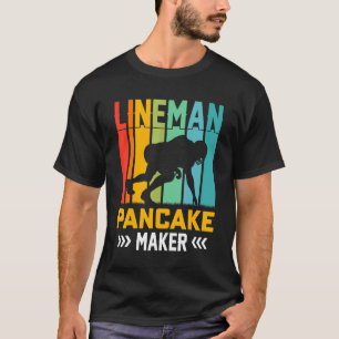 Camiseta Fazedor de Panqueca de Lineman Temporada de Futebo