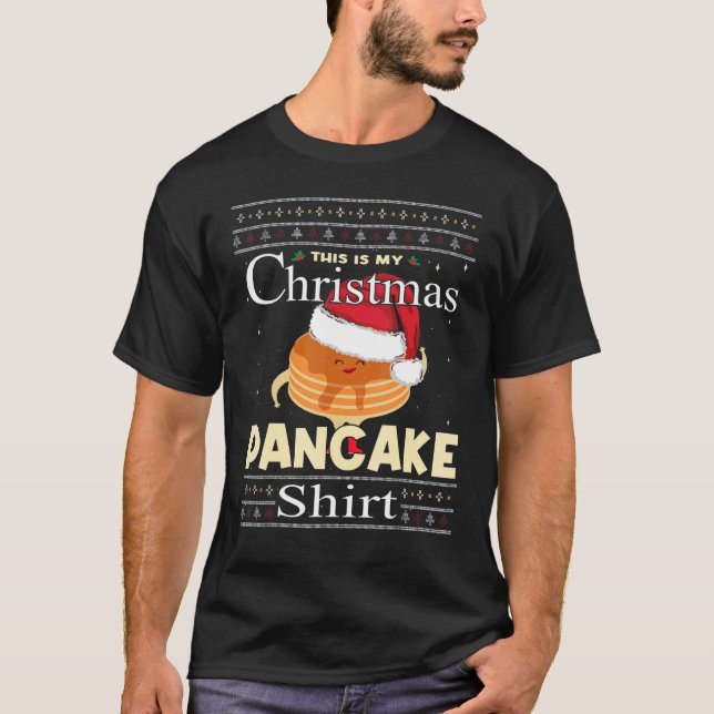 Camiseta Fazedor de Panquecas Este é o meu Pancake de Natal (Frente)